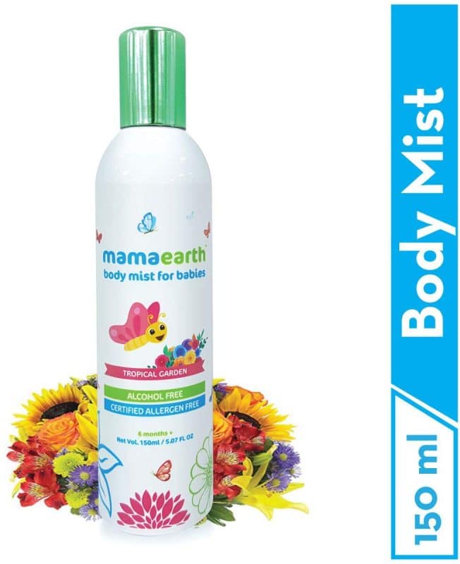 Mamaearth Perfume Body Mist for Babies and Kids with Allergen Free Tripical Garden Fragrance