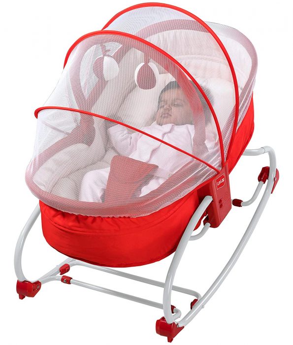 LuvLap 3 in 1 Rocker Napper - Best Rated Baby Rocker with Musical Vibrations