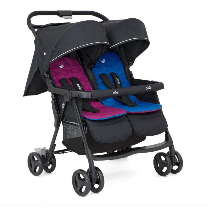 Joie Stroller Aire Twin Rosy and Sea - Best Stroller for Twins and Toddler