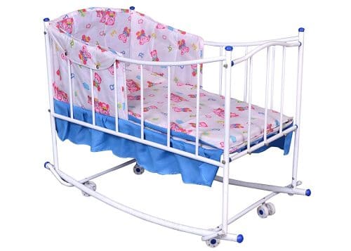 Comfort Store Sturdy Baby Cradle, Crib, Cot, Rocker, Play Pan, Multiple Functions