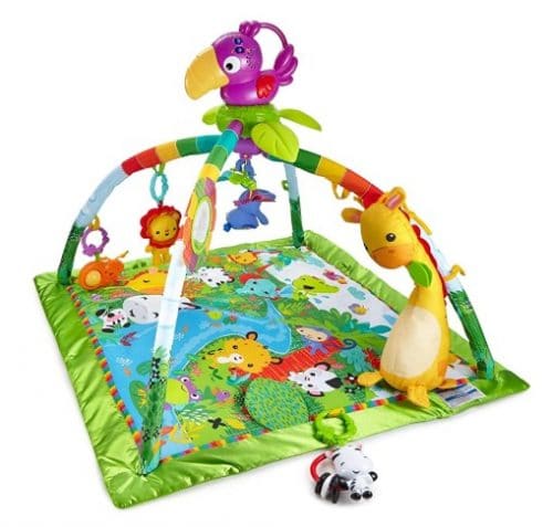 Fisher-Price Baby Boy's and Girl's Deluxe Rainforest Gym Play Mat