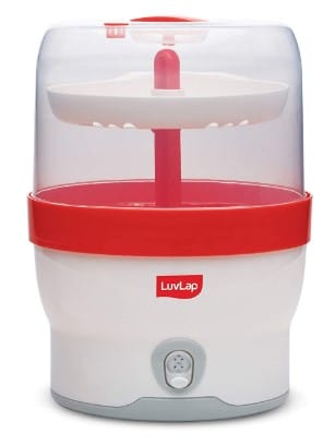 LuvLap Royal Electric Steam Sterilizer for 6 feeding bottles, BPA Free