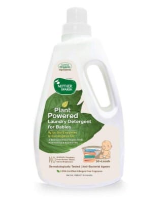 Mother Sparsh Baby Laundry Liquid Detergent (Powered by Plants) with Bio - Enzymes and Eucalyptus Oil