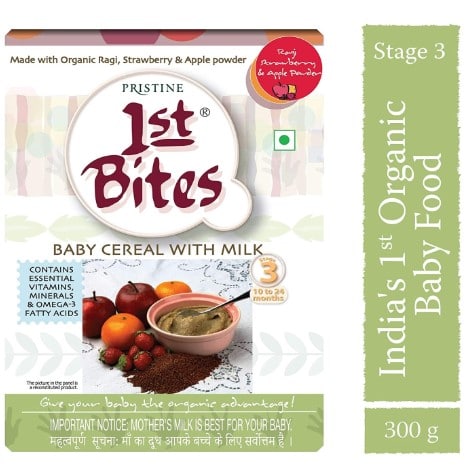 1st Bites - Ragi, Strawberry & Apple Powder (10 Months - 24 Months)
