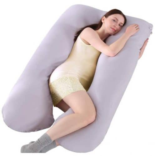 Amagoing 57 inches Pregnancy Pillow, U Shaped Maternity Full Body Pillow for Women