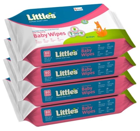 Little's Soft Cleansing Baby Wipes with Aloe Vera