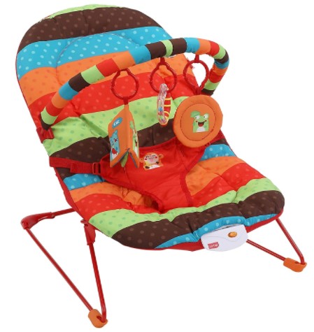 LuvLap Jolly Baby Bouncer with Soothing Vibration and Music