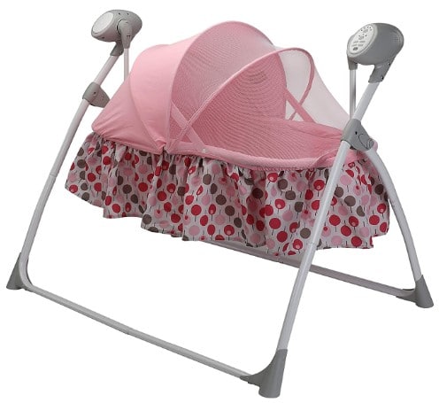 LuvLap Royal Cradle for Babies - New Born Baby Swing Cradle with Auto Swing and Mosquito Net