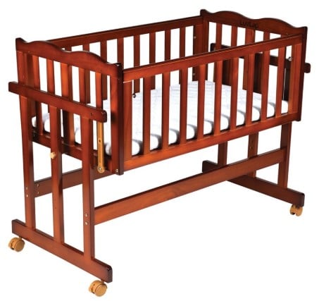 Luvlap Baby Multipurpose Wooden Cot with Mattress