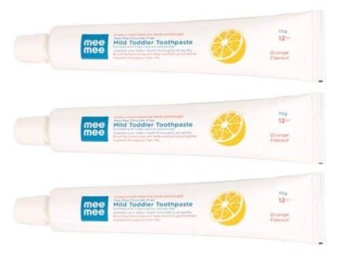 Mee Mee Fluoride Free Orange Flavor Toothpaste