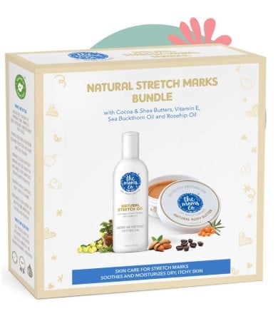 The Moms Co. 7 in 1 Natural Stretch Bio Oil and Natural Body Butter For Preventing Stretch Marks