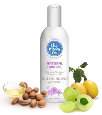 Virgin Coconut Oil - The Moms Co. Natural 10-in-1 Baby Hair Oil with Argan Oil