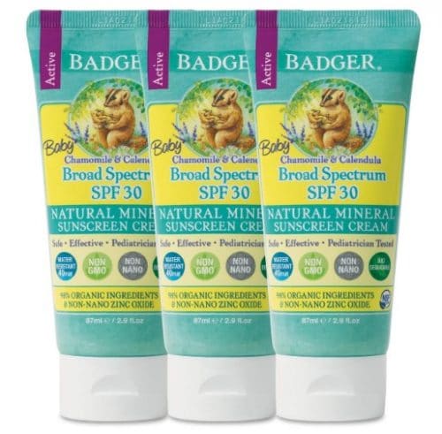 Badger - Baby Sunscreen Cream - All Natural & Certified Organic