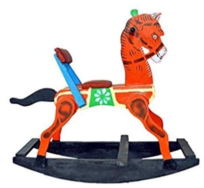 CRAFT HOUSE Wooden Rocking Horse for Kids