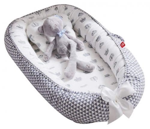 Chilly Portable Soft Cotton Baby Lounger Nest Bassinet Co-Sleeping Cribs and Cradles for Bedroom and Travel