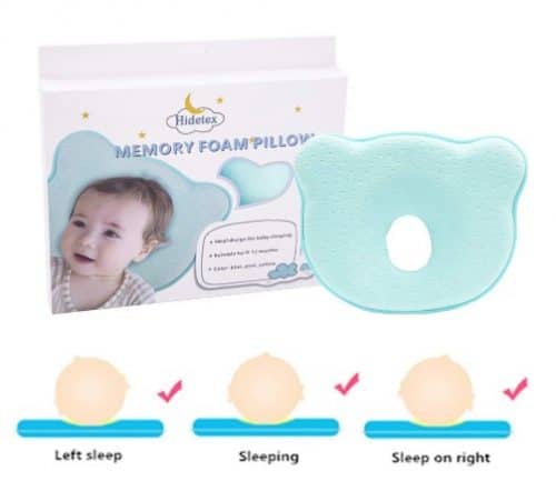 Hidetex Baby Pillow - Preventing Flat Head Syndrome for Newborn Baby