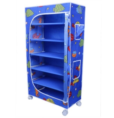 Little One's 6 Shelves Foldable Wardrobe Toy Box