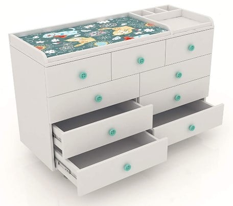 LittleBird Chest of 9 Drawers with Changing Table