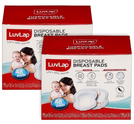 LuvLap Ultra Thin Disposable Breast Pads, Super Absorbent