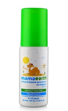 Mamaearth Mineral Based Sunscreen Baby Lotion SPF 20+