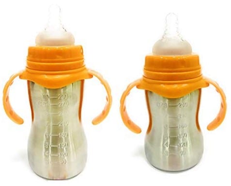 THE LITTLE LOOKERS® Stainless Steel Newborn Baby Sipper Feeding Bottle