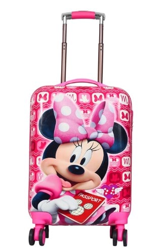 Tramp & Badger 20 Inch Polycarbonate Mini Mouse Printed Kids Trolley Bag