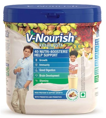 V-Nourish - Health & Nutrition Drink (Kesar Pista)