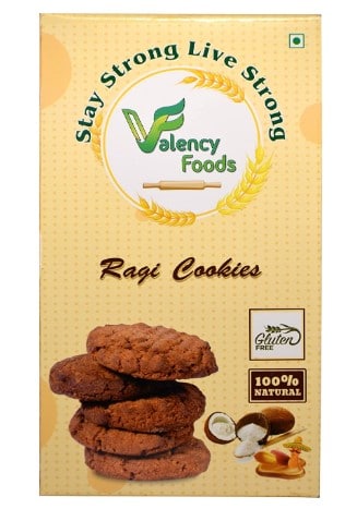 VALENCY FOODS Hi Fiber Delicious Food Ragi Cookies