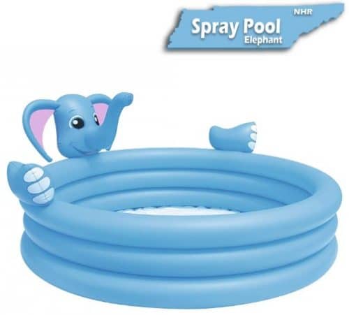 NHR Inflatable Kid's Elephant Spray Pool, Water Pool, Kiddie Pool, Baby Pool, Family Pool