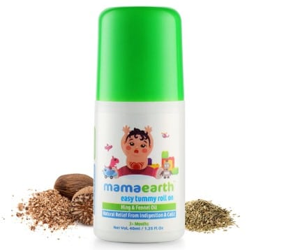 Mamaearth Easy Tummy Roll On for Colic & Gas Relief with Hing & Fennel Oil