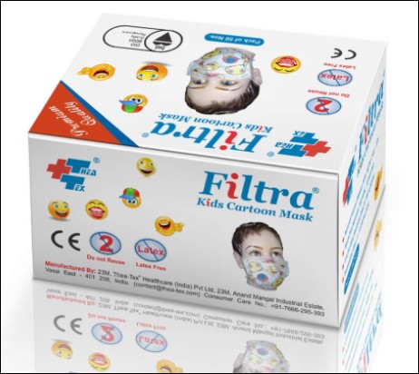 Filtra 3-ply Ear Loop Mask Kids Cartoon