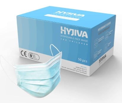 Hyjiva Disposable Face Mask for Kids & Children