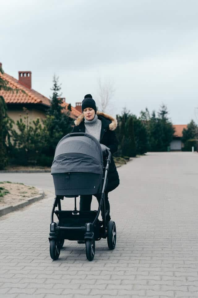 Carry lightweight stroller when travelling with baby