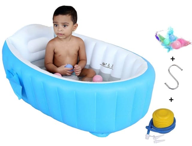 Cho-Cho Inflatable Bath Tubs European Standard Inflatable Baby Bath Tub with Pump - Bath Time Essential