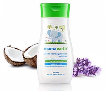 Mamaearth Gentle Cleansing Shampoo for Babies - Bath Time Essentials