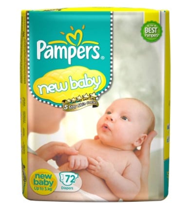 Pampers Active Baby Diapers, New Born, Extra Small