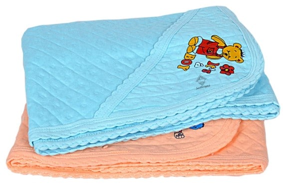 Sathiyas 100% Soft Cotton Baby Hooded Towels