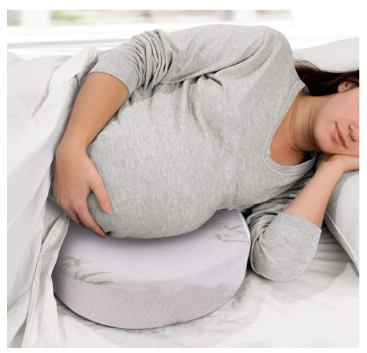FOVERA Memory Foam Pregnancy Pillow Wedge for Maternity - Supports Belly