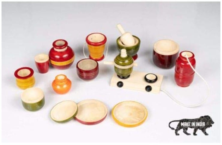 Smartcraft "Made in India" Kitchen Set Premium - Wooden Modern Kitchen Set Toys