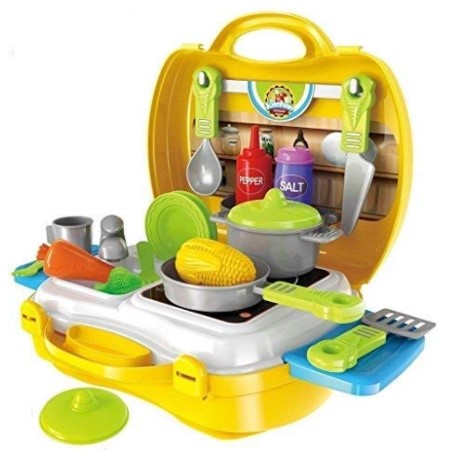 Smartcraft Ultimate Kid Chef Bring Along Kitchen Cooking Suitcase Set