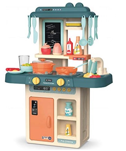 obletter trade kids 36-piece kitchen playset, with realistic lights & sounds