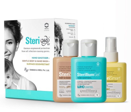 Steri 360 kit hand sanitizer for kids and family