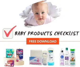 Baby Products Checklist - FREE PDF DOWNLOAD